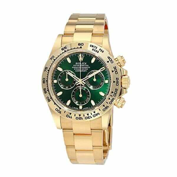 Rolex Cosmograph Daytona Oyster Yellow Gold Green Dial 116508-0013 Replica - United Luxury