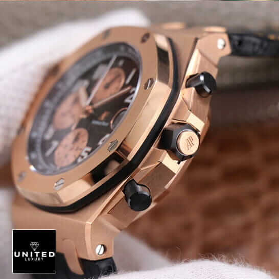 ap leather strap gold right