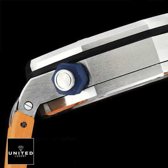 爱彼皇家橡树15710复刻版黑色背景不锈钢表壳腕表