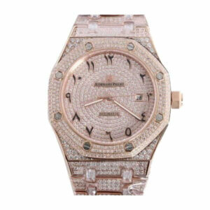 Audemars Piguet Royal Oak Iced Out Rose Gold Replica - United Luxury