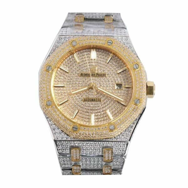 Audemars Piguet Royal Oak Iced Out Yellow Gold Replica - United Luxury