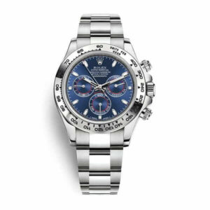 Daytona White Gold Blue Dial Replica - United Luxury