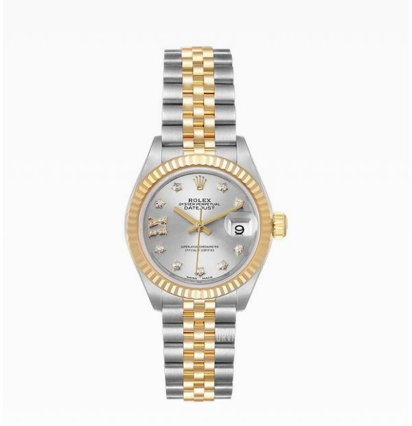 Rolex Lady-Datejust 28mm Silver Dial with Jubilee Strap - United Luxury