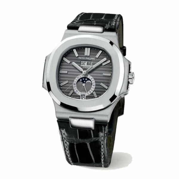 Patek Grey Leather Replica - United Luxury