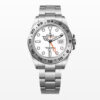 Replica Rolex Explorer II 42mm White Dial Orange rubber band or steel band - United Luxury