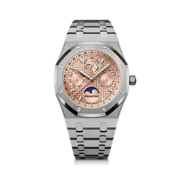 Audemars Piguet Royal Oak Moon Phase Model Salmon 41mm Color - United Luxury