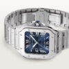 Santos de Cartier watch Graduated blue dial - United Luxury