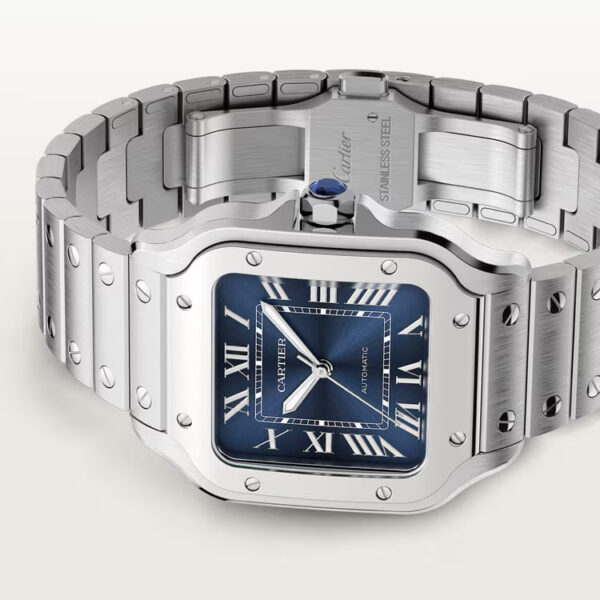 Santos de Cartier watch Graduated blue dial - United Luxury