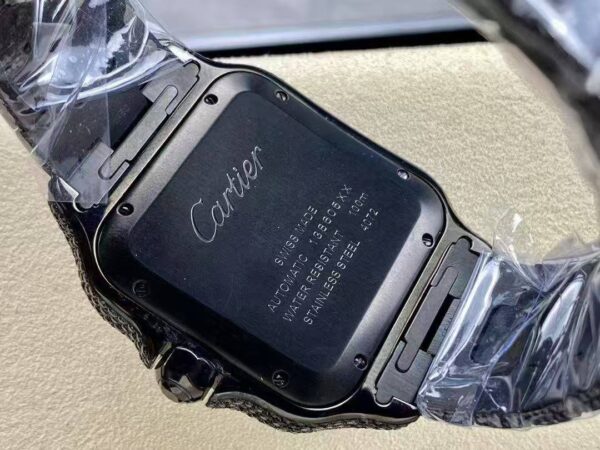 40mm Cartier Santos 100 XL - Black Diamond - United Luxury