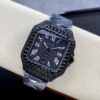 40mm Cartier Santos 100 XL - Black Diamond - United Luxury