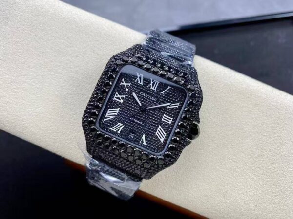 40mm Cartier Santos 100 XL - Black Diamond - United Luxury