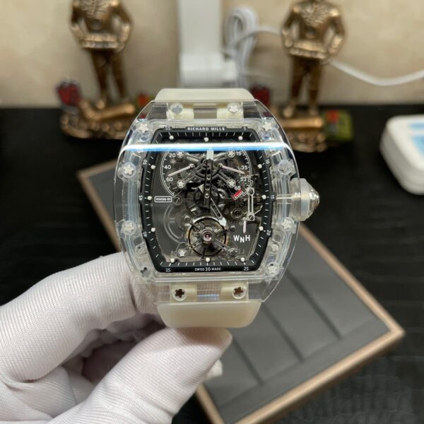 RM New Top Tourbillon Richard Mille (Richard) Men's Series RM 56-01 Crystal Mechanical Watch - United Luxury