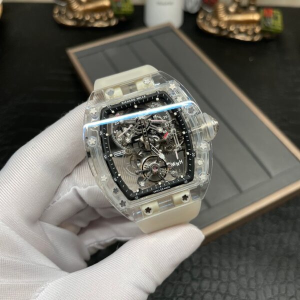 RM New Top Tourbillon Richard Mille (Richard) Men's Series RM 56-01 Crystal Mechanical Watch - United Luxury