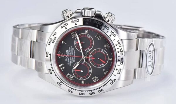 Rolex Daytona White Gold Black Arabic Dial Oyster Bracelet 116509 - United Luxury