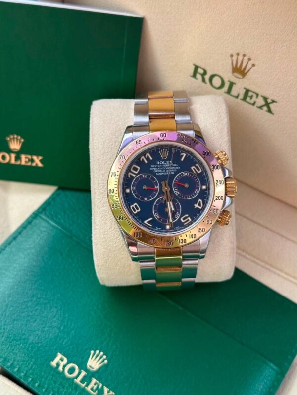 Rolex Daytona Series Men's Gold Automatic Watch with Blue Dial 116503 Blue 40mm - United Luxury