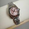 Ladies Datejust 28mm in Steel with Fluted Bezel on Jubilee Bracelet with Pink Stick Dial 279174 - United Luxury