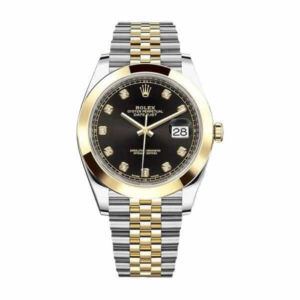 Rolex Datejust Black Diamond Dial Steel Yellow Gold 126303BKDJ Jubilee Replica - United Luxury