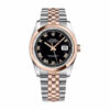 Rolex Datejust 116201 Roman Numeral Black Dial Replica - United Luxury