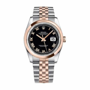 Rolex Datejust 116201 Roman Numeral Black Dial Replica - United Luxury