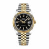 Rolex Datejust 126333 Yellow Gold & Steel Black Dial Jubilee Replica - United Luxury