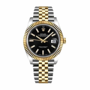 Rolex Datejust 126333 Yellow Gold & Steel Black Dial Jubilee Replica - United Luxury