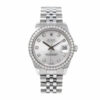Rolex Datejust 178384-0017 White Gold Black & Diamond Dial Replica - United Luxury