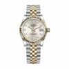 Rolex Datejust 278273 Steel And Yellow Gold Silver With Diamond Dial Replica - United Luxury