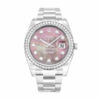 Rolex Datejust Diamond Bezel Pink Dial 116244 Oyster Replica - United Luxury