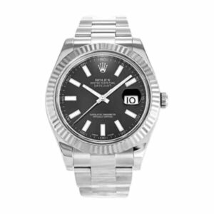 Rolex Datejust 116334BKSO Automatic Black Dial Replica - United Luxury