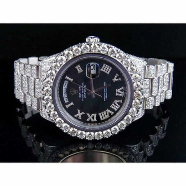 Rolex Day-Date 218239 Fully Iced Out Replica - United Luxury