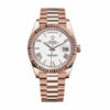 Rolex Day-Date 228235 KW Rose Gold White Dial Replica - United Luxury