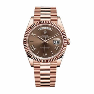 Day-Date 40mm 228235 Presidential Rose Gold Chocolate Dial - United Luxury