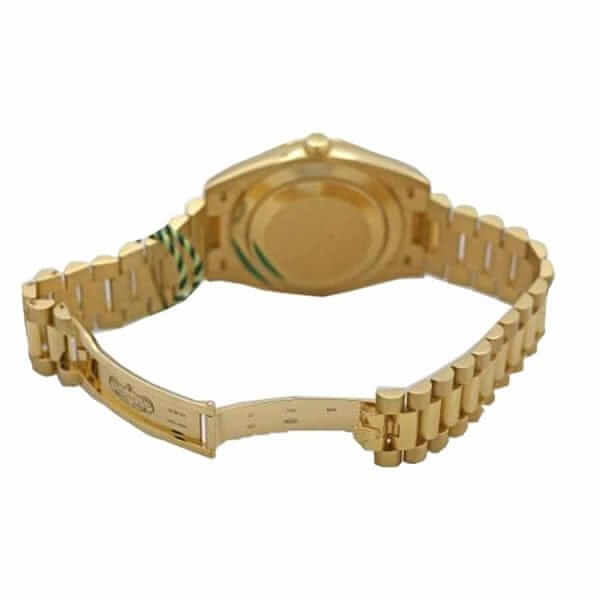 Rolex Day-Date 228348RBR KW Yellow Gold & Diamonds Champagne Dial Replica - United Luxury