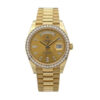 Rolex Day-Date 228348RBR KW Yellow Gold & Diamonds Champagne Dial Replica - United Luxury