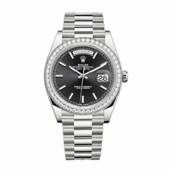Rolex DayDate Black Diamond Replica - United Luxury