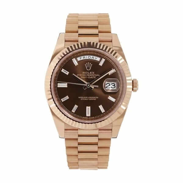 Rolex Day-Date 228235 Chocolate Replica - United Luxury