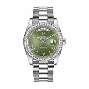 Rolex Day Date Olive Diamond Replica - United Luxury