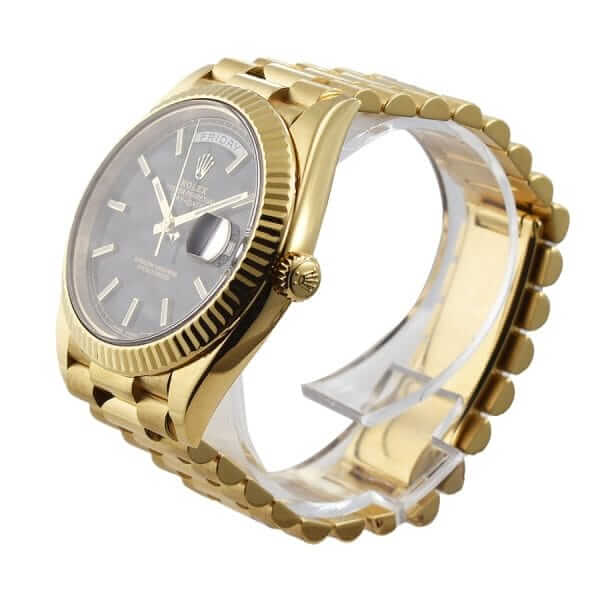Rolex Day-Date Gold Black 228235 EW Replica - United Luxury