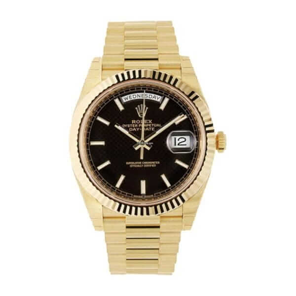 Rolex Day-Date Gold Black 228235 EW Replica - United Luxury