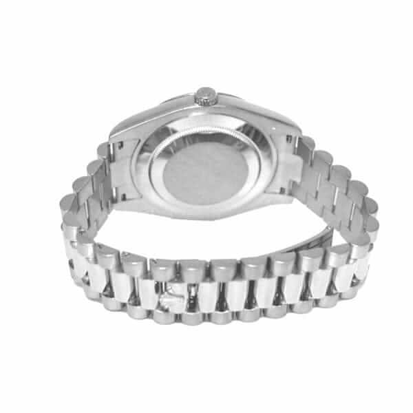 Rolex Day-Date 218239-0041 V6 White Roman Dial Replica - United Luxury