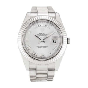 Rolex Day-Date 218239-0041 V6 White Roman Dial Replica - United Luxury