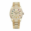 Rolex Day-Date Yellow Gold With Pave Diamond Dial Sapphire 128348RBR-0030 Replica - United Luxury
