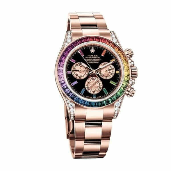Rolex Daytona Cosmograph 116519 Rainbow & Black Dial Replica - United Luxury
