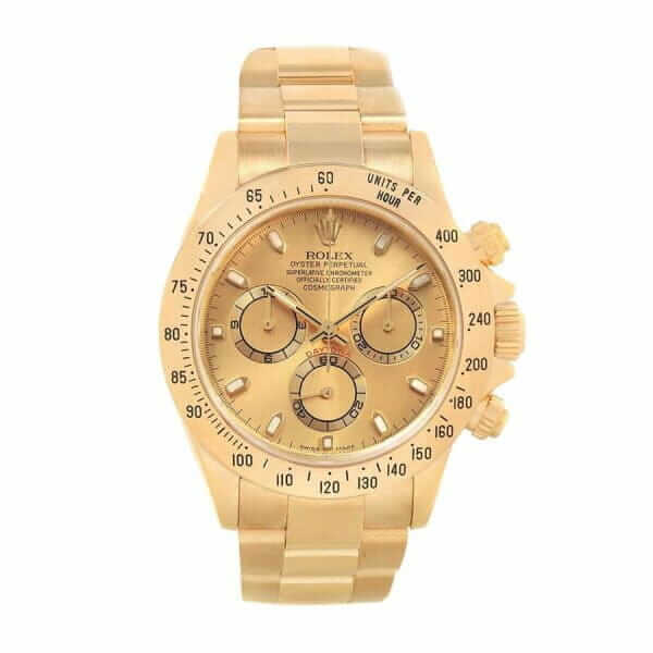 Rolex Daytona Cosmograph Yellow Gold Dial 116528 Oyster Replica - United Luxury