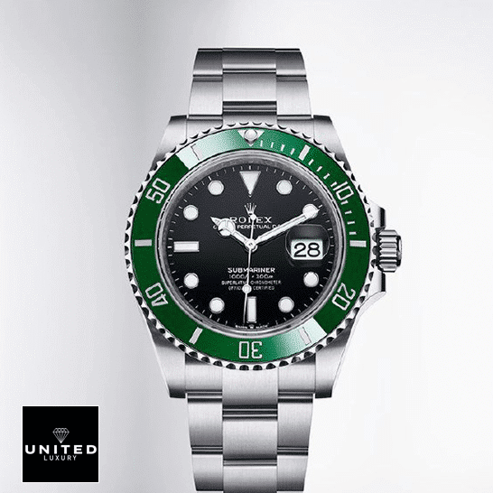 Rolex Submariner Date Kermit Black Dial 16610LV MK2 Oyster Replica