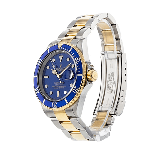 Rolex Submariner Date Two Tone Blue Dial 16613 Replica - United Luxury