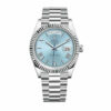 Rolex Day Date Ice Blue Grooved Replica - United Luxury