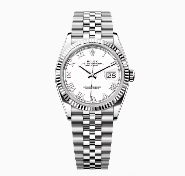 Rolex Datejust 36 Jubilee, 36 mm, Oystersteel and white gold Reference 126234 Replica - United Luxury