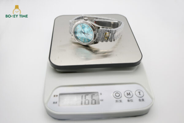 Rolex Day Date Ice Blue Grooved Replica - United Luxury