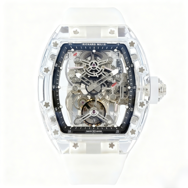RM New Top Tourbillon Richard Mille (Richard) Men's Series RM 56-01 Crystal Mechanical Watch - United Luxury